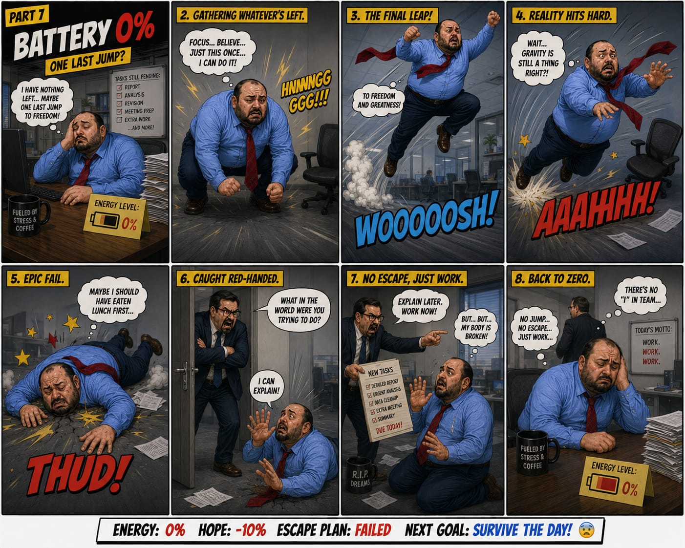 Comic page 5: And then the battery reached zero…