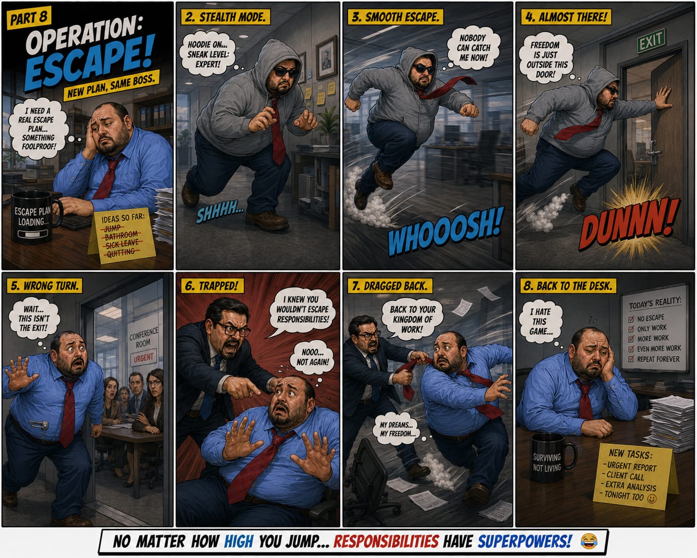 Comic page 6: And then the battery reached zero…